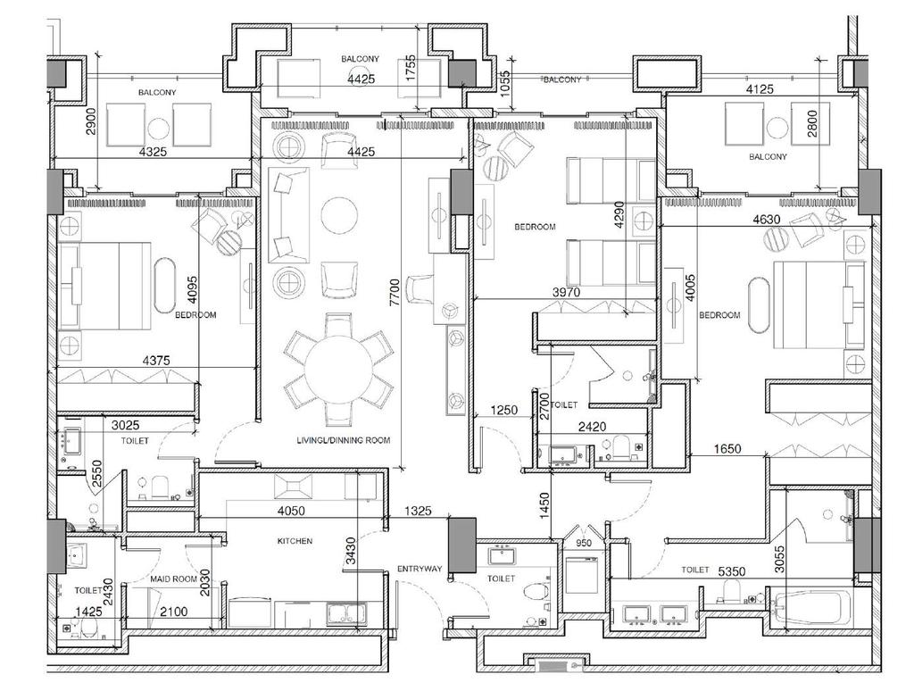 31 Unit Plan Type Typical 3 Bedroom 