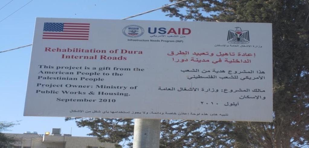 املشاريعو فقد ا تهج الوكالة هذأ السياسة شىت حت ل عل الدعخ والتأييد الوطين يث اتبع كافة السبل الىلفيلة لىلسب هذا التأييد من خال إشراك شريك فلسطيين ي مسعة جيدا وموسو بع من قبل