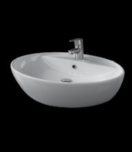 with semi pedestal includes one pre-punched & two semipunched faucet holes º S 57 SÉقe FÉëdG Yل«e لق VƒMض ي شمل فتحة خ لاط واح دة و شبه فتحتين لخاط