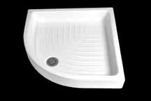 70x70, 80x80 cm shower tray made from fine fire clay with