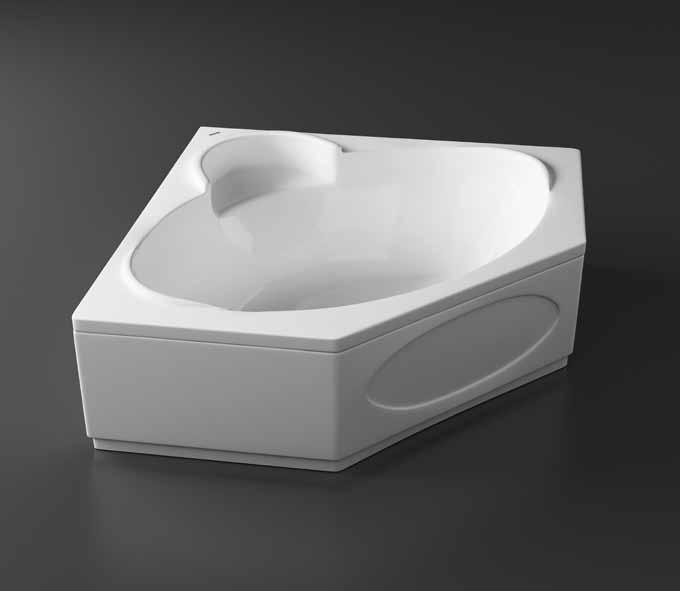 بالمقا سات التالية: º S 125 * 125 º S 115 * 115 º S 110 * 110 Corner bathtub with panel and