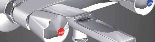 Gold Dual-control, basin mixer, bridge type with swivel spout خاط حو ض ثنائى