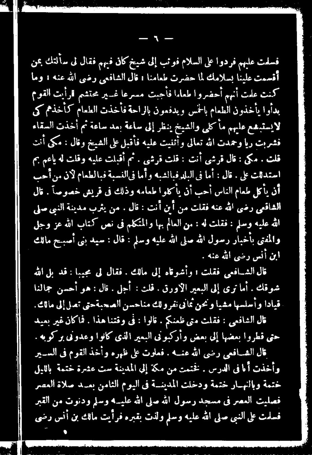 كالام ىلإ لت ىت>ةيحصلا نسحانم كل ورفن ىناك نيو ايشم اهسلسأو ادايق: انلاج نسحأ وه : لاق. لجأ : تلق. قروالا ريعبلا ىلإ ىرت امآ. كقوش هللا لب دق : ابيحح ىل لاقف.