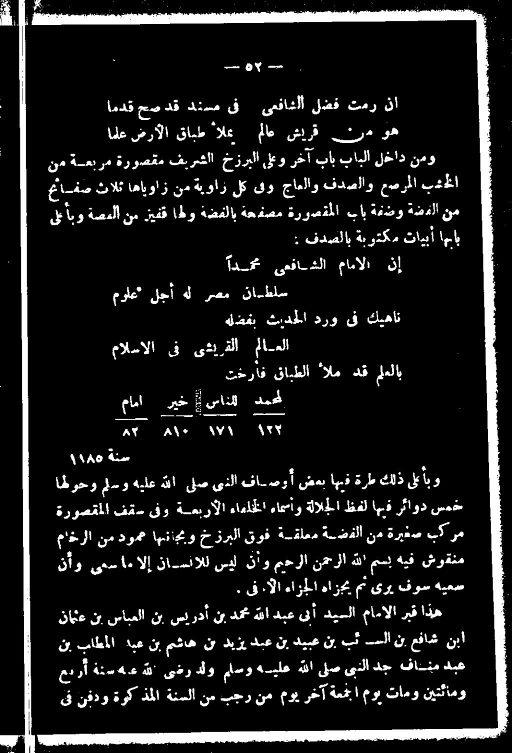 ىف :الا ءازجلا هازج مث ىرإ فوس ةيع عدرأ ةتس اضع هللا ىذر دلو ملسو هيلع ديلا ىلص ىلا دج فايثم دنع نإتاطلا ابيع نب مشاه نبديزيدبع نب ديبع نب بتسلا نب عفاش