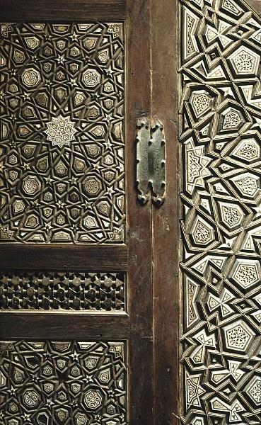 Fig. (14) Minbar in Mamluk era [11]. Fig. (15) Entrance Door with Missing Metal Plaques [2]. 8.