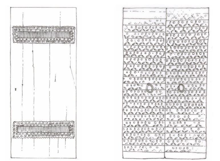 13. Door Knockers Fig. (20) (21) Doors with metal bands [21] Often the only visible traces of door handle on Mamluk metal doors were adjacent holes in two wooden pillar sheets.