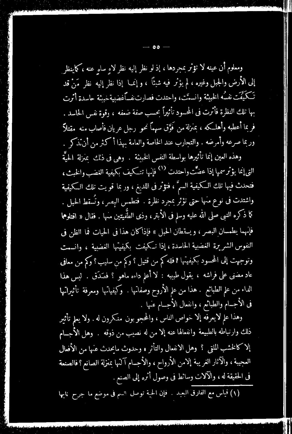 لبا طقستو «رصبلا سمطتف ىف نظلا امه تايحلا ىف اذه ناكاذإف» لبحلا ناطةسيو» رصبلا ناسمطي امهنإف اهولتقا «لاف.