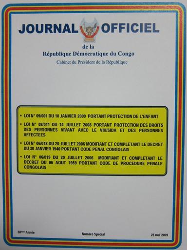 Annex 20: Extracts of the DRC law on the protection of children Article 71 L enrôlement et l utilisation des enfants dans les forces et groups armés ainsi que dans la Police sont interdits.