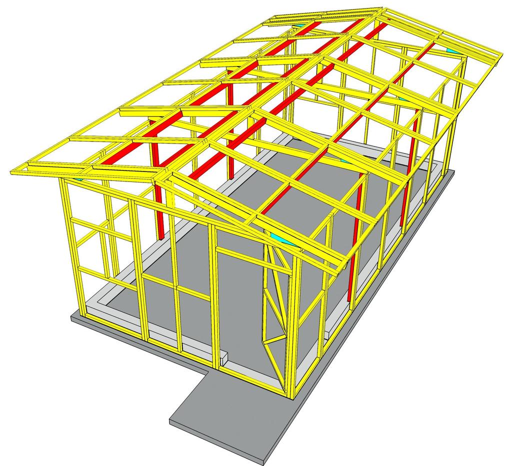 Scope of Work for Large Size Tshelter Units (6-9 persons) 3D sketch