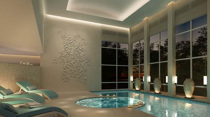 swimming pool and playground for kids Female spa featuring a fully equipped gym, including an aerobics area, sauna and jacuzzi Male indoor fitness center, including aerobics area and sauna