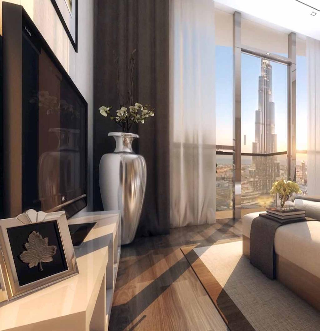APARTMENTS Stylish one, two, three and four bedrooms open-plan apartments measuring from 85 to 362 sqm, are generously