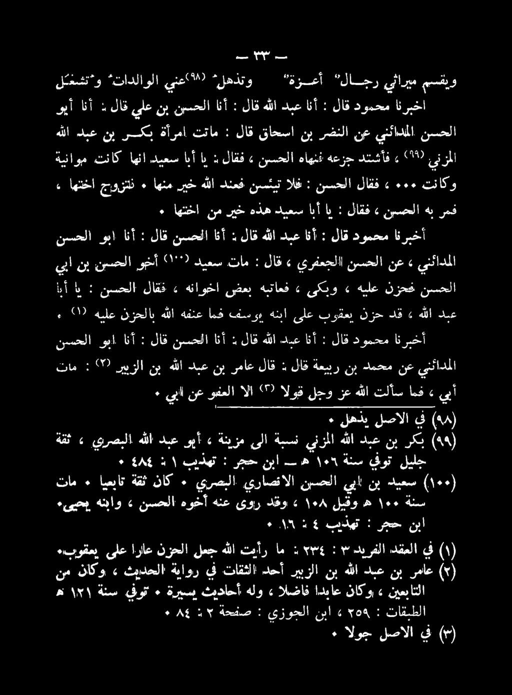 نزح بوقعي ىلع هنبا فسو» امك هقتع هللا نزحلاب هيلع 20, دبع نسحلا نزحف هيلع» ىكبو» هبتاعذ ضعب هناوخا» لاقذ نسحلا : ال أ ينئادملا» نع نسسحلا يرفعجلا» لاق :.