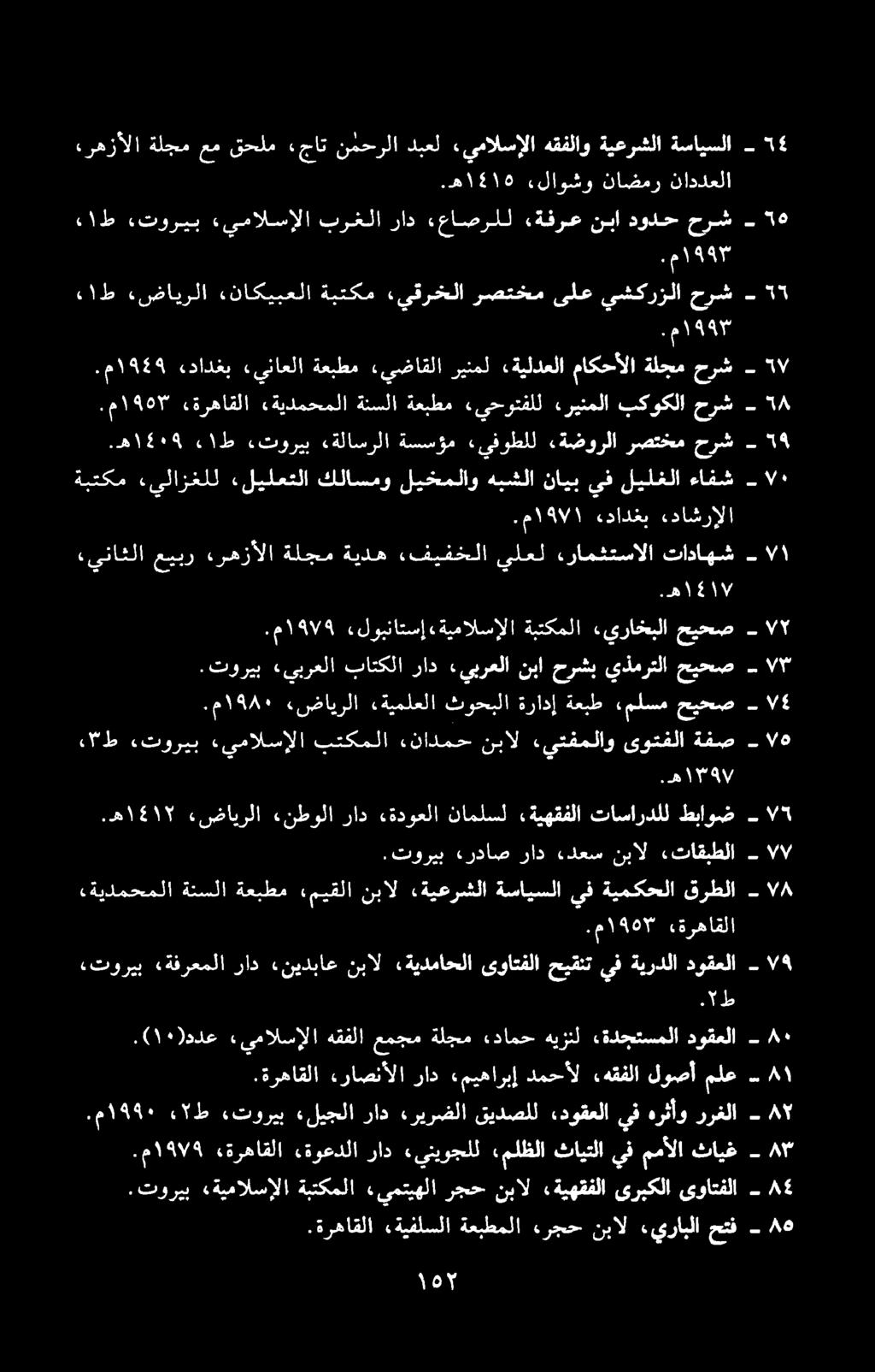 دا ۹ -.م ۱۹۷۹ «ترهاقلا «ةوعدلا راد «ينيوجلل ملظلا ثايتلا يفممألا ثايغ.م ۱۹۹۰ ررغلا هرثأو يف.دوقعلا قيدصلل ءريرضلا راد «ليجلا :توریب ٢ ط.( ۱۰ )ددع «يمالسإلا هقفلا عمجم ةلجم «دامح هیزنل.ةدحتسملا دوقعلا.
