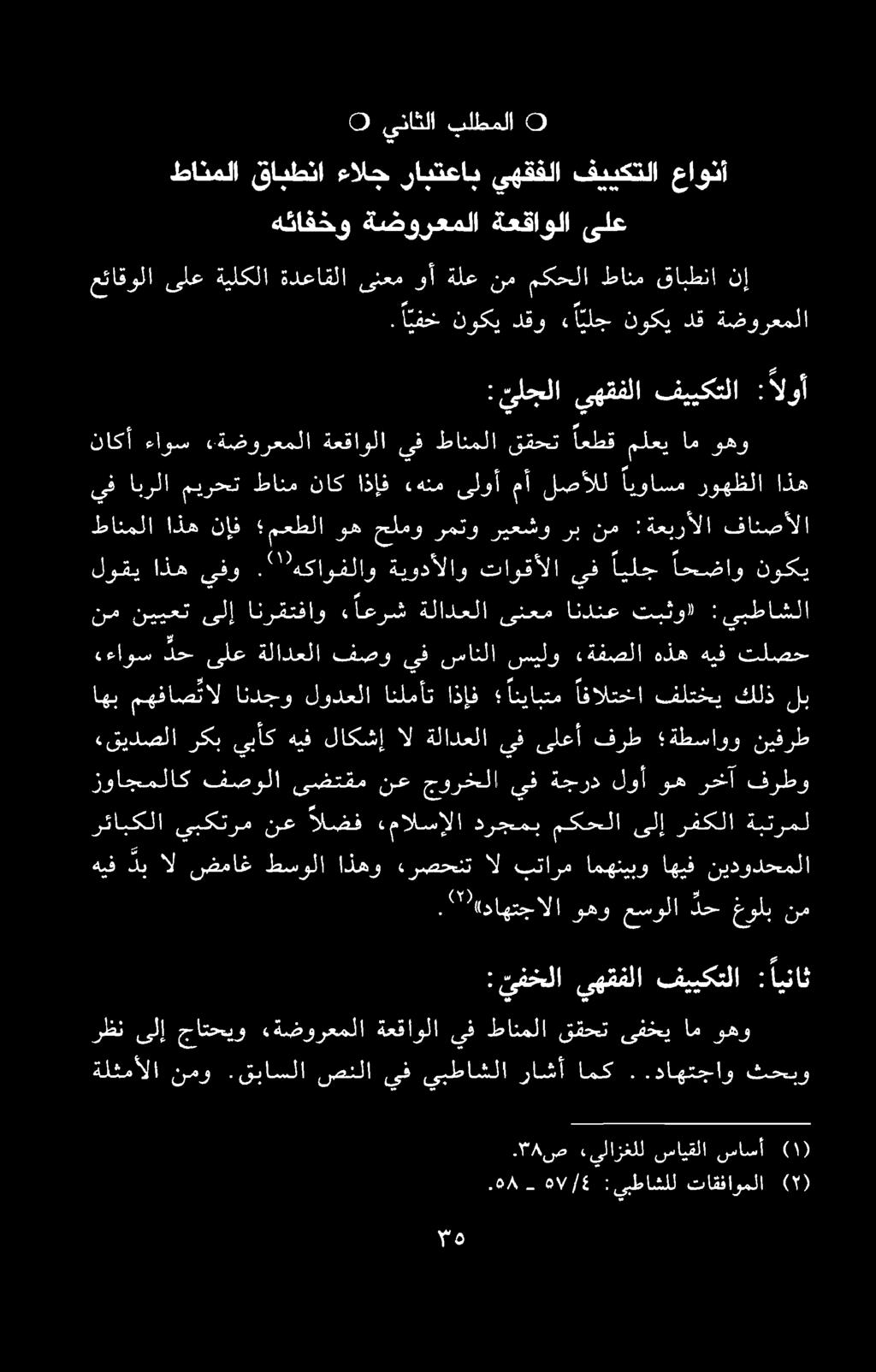 هئافخو ةضورعملا ةعقاولا ىلع ه 8-۰۷/۶ : یبطاشلل تاقفاوملا (۲) ۳۸ ص (۱) ساسآ سایقلا «یلازغلل رظن ىلإ جاتحيو «ةضورعملا ةعقاولا يف طانملا ققحت ىفخي ام وهو ةلثمألا نمو.قباسلا صنلا يف يبطاشلا راشأ امك.