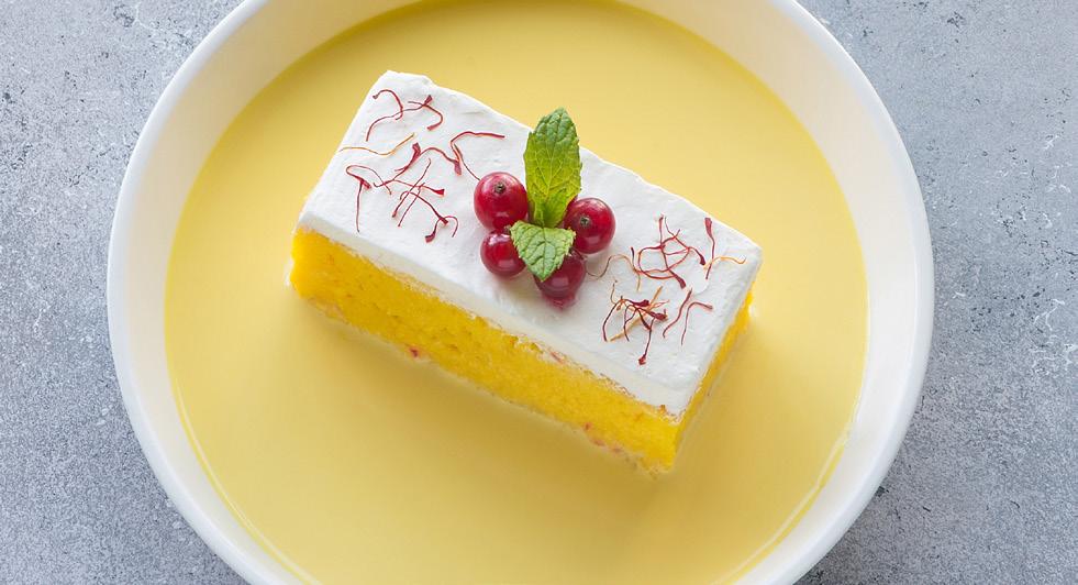 DESSERT الحلى Saffron tres leches cake SAR 42