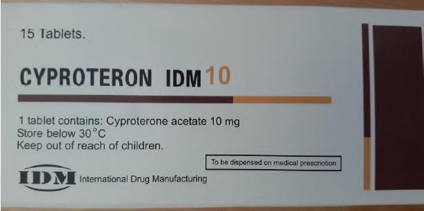 Cyproterone مضغوطات - 10 50 ملغ للتخفيف من