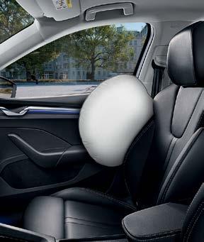 Safety Driver airbag & Passenger airbags with airbag deactivation system االمان وسائد هوائية للسائق والركاب و التحكم في اغالق الوسائد الهوائية للركاب وسائد هوائية جانبية Front Side Airbags وسائد