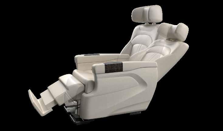 spacious seven-seat inner cabin which can also accommodate ووظائف متعددة.