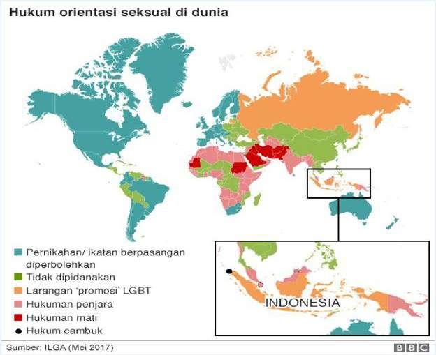 4 LGBT di Indonesia adalah kelima terbesar di dunia setelah Cina, India, Eropa, dan Amerika. 12 Di Indonesia, Undang-Undang justru diarahkan untuk kriminalisasi kelompok ini.