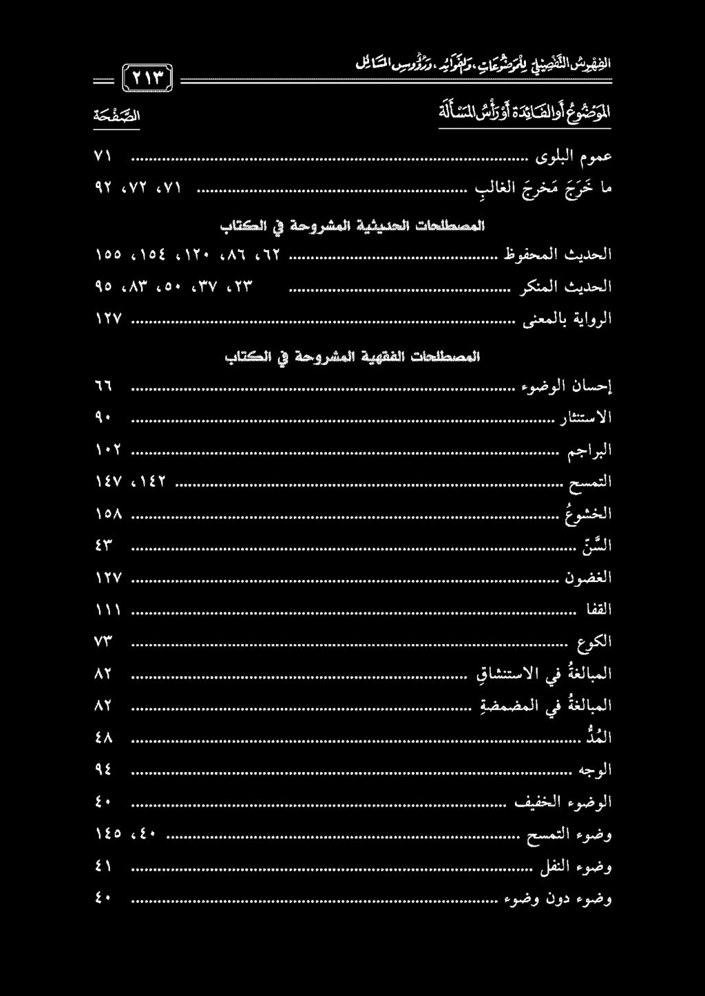 ةحورشملا ةيثيدحلا تاحلطصملا سيفو علم ومع عمو كحال لع لو ع عدم ع ءالاعل هع عدعا و عال م