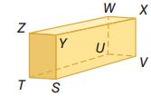 حدد كال مما يأتي مستعمال متوازي المستطيالت في الشكل المجاور: المثال ) ) XY, U,ZW UV 3) ZW, WU (4a المستوى ABCD يوازي المستوى GHE BCHG يوازي المستوى ADE المستوى ABG يوازي المستوى DCHE