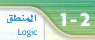 )ص 5( : عبارة صحيحة. p q (A كل من p p وq : الشكل مثلث وفي الشكل ضلعان متطابقان. وq صحيح إذن العبارة p صحيحة.