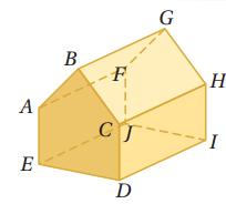 44) إجابة قصيرة: و حدد كال مما يأتي مستعمال الشكل المجاور: 45) G 46) AB, DE, G, IJ, AE, J 47) DCH 48) متجاورتين على مستقيم: m و m + = 80 m = 80 67 3 49) و 8 6