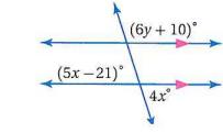 63) A y y m x x, 5, B5, 5 4 5 3 4 3 64) أوجد قيمة,x y في كل من الشكلين