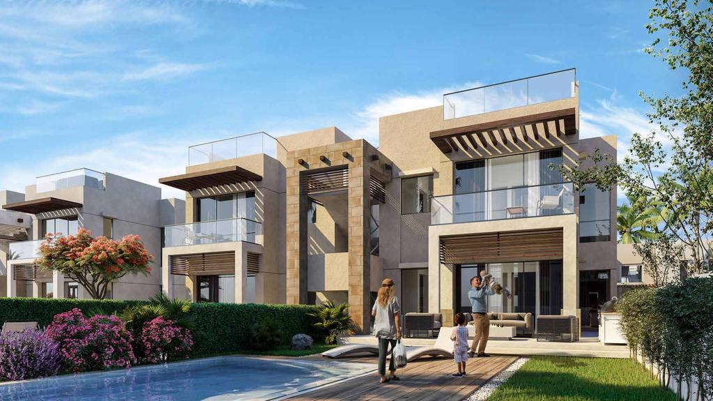 Simplex, modern facade garden view Studio and