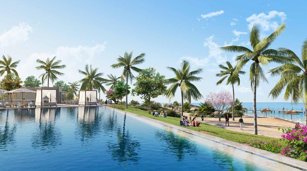 The Infinity Pool Overlooking the Arabian Sea lies the infinity swimming pool, the perfect place to relax in the sun.