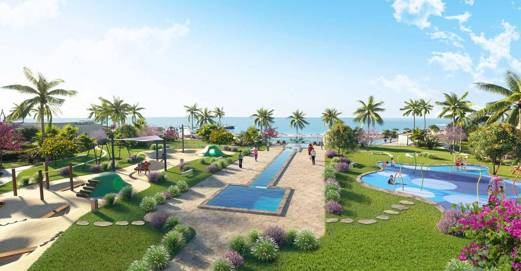 Kids Area There s a choice of children s play zones at The Beachfront. Enjoying an elevated position above the coast, both overlook the infinity pool and then beyond to the wide blue sea.