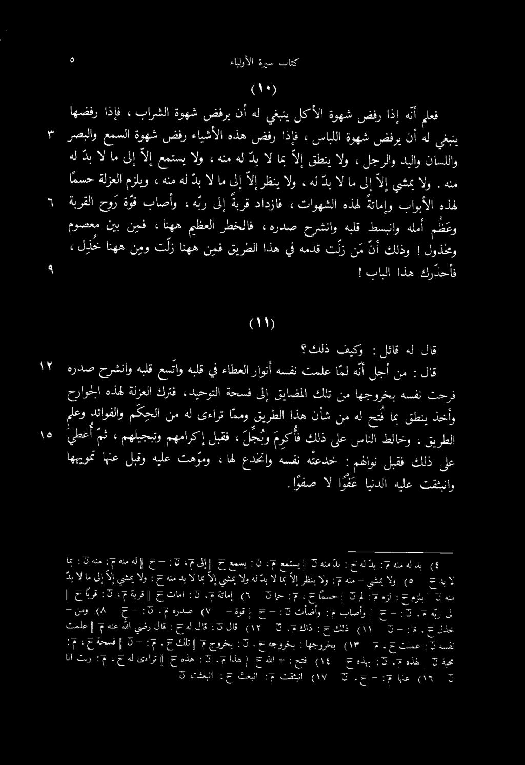 رصبلاو عمسلا ةوهش ضفر ءايشألا هذه ضفر اذإف ٠ سابللا ةوهش ضفري نأ هل يغبني هل دب ال ام ىلإ الإ عمتسي الو «هنم هل دب ال امب الإ قطني الو : لجرلاو ديلاو ناسللاو قل انأتبر :م : حهل ىءارت خاهذه :3.