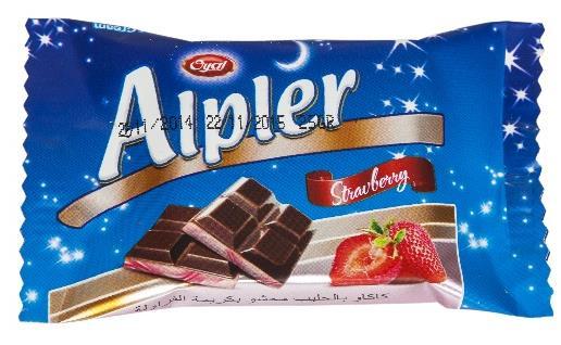 Alpler Square Tablet Chocolates Filled with Different