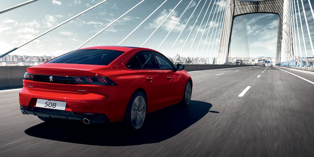 BEYOND WORDS. With 217 HP, the feline power and appeal of the PEUGEOT 508 leap immediately to the eye with sleek lines, refined designed, high-tech equipment and high-end features.