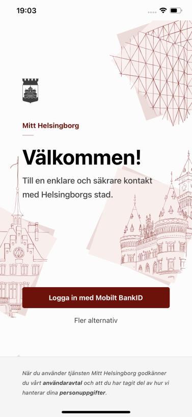 ز Mitt Helsingborg دليل لكيفية تقديم طلب الحصول على مساعدة مالية من خالل تطبيق Mitt Helsingborg 2.