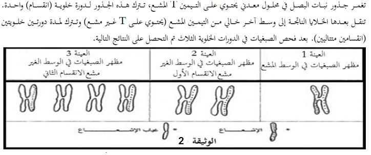 -2 بالربط بين معطيات الشكلين (أوب) من الوثيقة(,)01 تعرف على الظاهرة الحيوية المعنية.