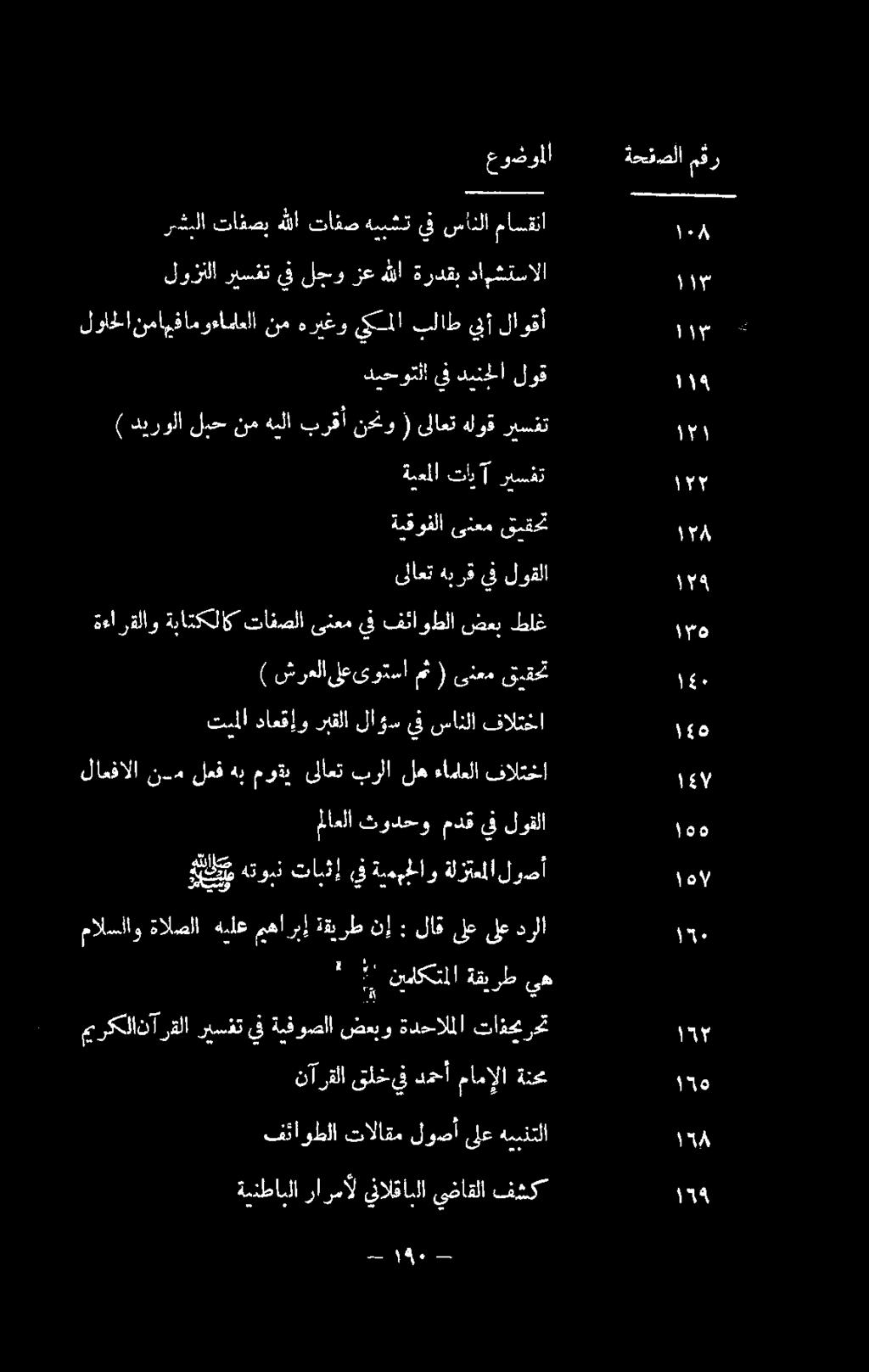 1 ريسفت ديحوتلا يف دينحلا لوق ) ديرولا لبح نم هيلا برقأ نثو ( ىلاعت هلوق ريسفت لواحلا نماييفاموءاماعلا نم هريغو يكملا بلاط يبأ لاوقأ