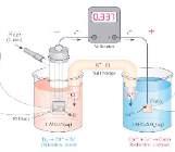+ - قطب الهيدروجين )الكاثود( اختزال قطب الخارصين )اآلنود( تأكسد E o cell = Eo anode + E o cathode 0.763 V = E o anode +0.0 V E o = +0.763 V anode وهذا يعني ان جهد التأكسد القياسي للخارصني يساوي 0.