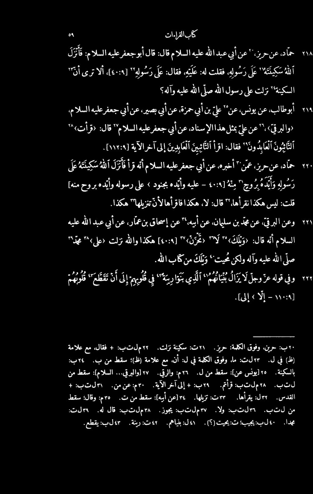 ۰ بيجمي:بل تیحی:ت ( ). :ل ۱.مهاينب.ةننر:تاو ۲ ٤٣.عطقي:بل.ادج من.بتل :بتل ٠.الو :بتلم».زوجي :بتلم ۲۸ لاق.هل تل ٣ :ل ۳۲.اهارقی :ت ۲۳.اهليزت "6 نع] :[هببا طقس نم.ت :م ۲۵ لاقو طقس.سدقلا.بتل.متاق:بتلم'» :بع 6 +.