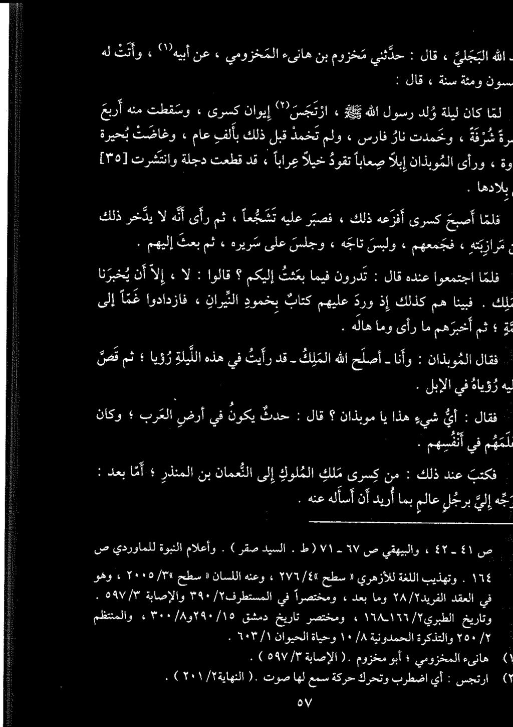 زر تانسلوهمهم لر«هوشىلع یامب ۱ یار رخ ديالهنآ كلذ مث» اع ج ش ت هيلع ر بصف ء كلذ هع رفأ ىرسك حبصآ ا ملق ى ل ج بلاهللا» لاق : ينث دح موزخم نب ءىناه يموزخملا» نع ۲۳ هیبآ ء ثتأو هل نوس ةئمو ةنس» لاق :