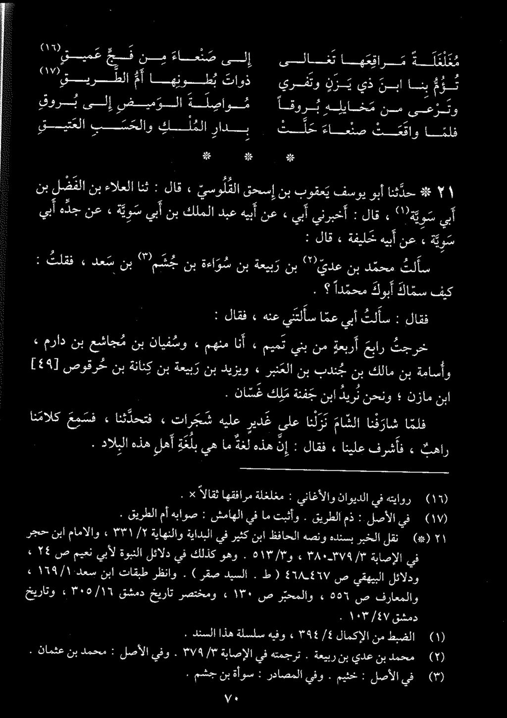 يبا هذج نع» رس ت 3 هدر رم 03 ة ي و س يب نب كلملا دبع هيب أ نع» يبا ينربخأ : لاق» '''ۃڑو س ىبأ ء ۱۹۹/۱ دعس نبا تاقبط رظناو. ) رقص دیسلا. ط ( 11۸-41۷ ص يفهيبلا لئالدو يف الا ةباص ۳ و.