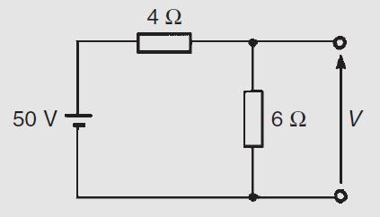 Determine the value of voltage V shown in Fig.