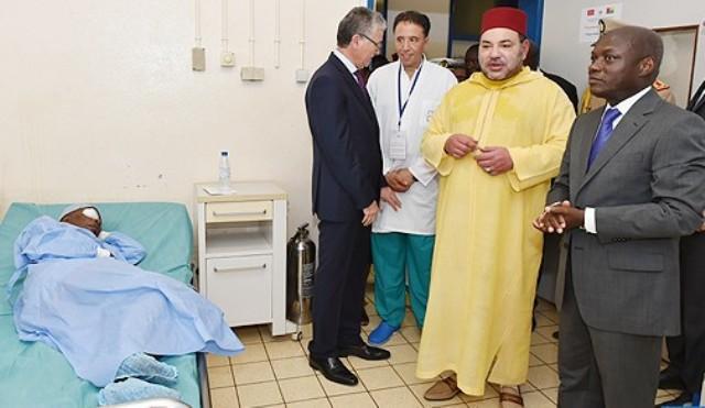 جاللة الملك يزور المستشفى الوطني سيماو منديز ببيساو