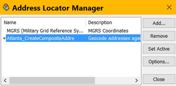 التمرين الثالث العثور على مواقع العناوين شكل )4( يف نافذة Address Locator Manager ي ضغط على زر أمر Add Add Address Locator )شكل.