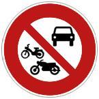 de doubler 44- ممنوع دخول السيا ارت والد ارجات اآللية على انواعها No Motor Vehicles, motorcycles and mopeds Accès interdit