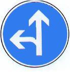 Mandatory direction: left Direction obligatoire à la prochaine