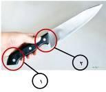 لعمل ذلك وشكل )48( يوضح شكل التخريش في مقبض سكين.