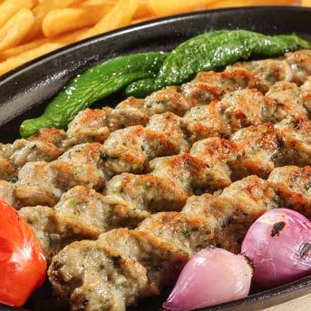 Shish Taouk Chicken Cubes marinated with our Original Recipe of Garlic, Lemon and Spices, served with French Fries. 4.