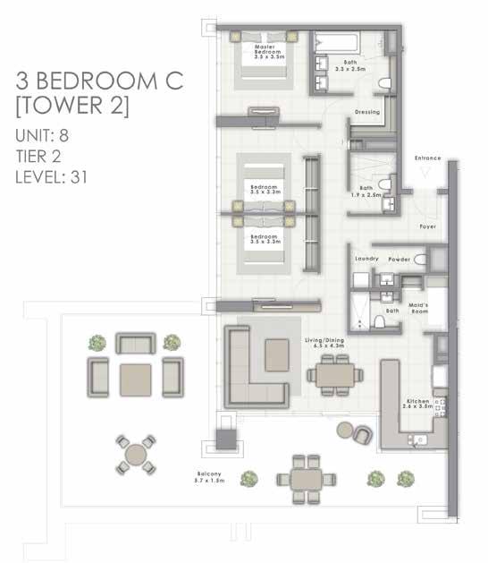 31-37 3 bedroom C