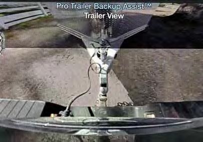 While your sideview mirrors are your primary visual aid, Pro Trailer Backup Assist 1,2 features a rearview camera image 3 that allows you to view trailer direction and help determine trailer